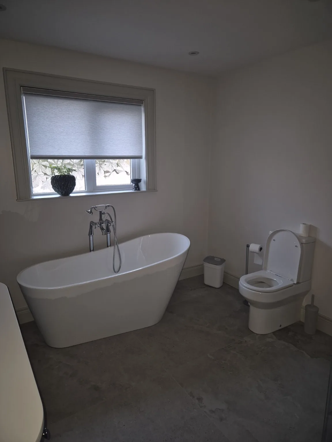 Freestanding bath installation by Farrell Plumbing