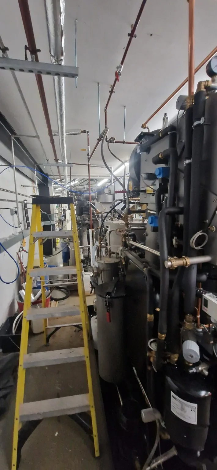 Commercial laundry installation by Farrell Plumbing