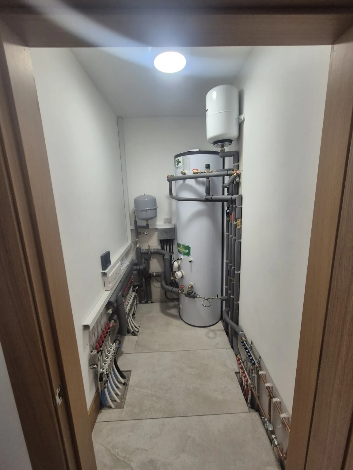 Heat-pump plant room by Farrell Plumbing