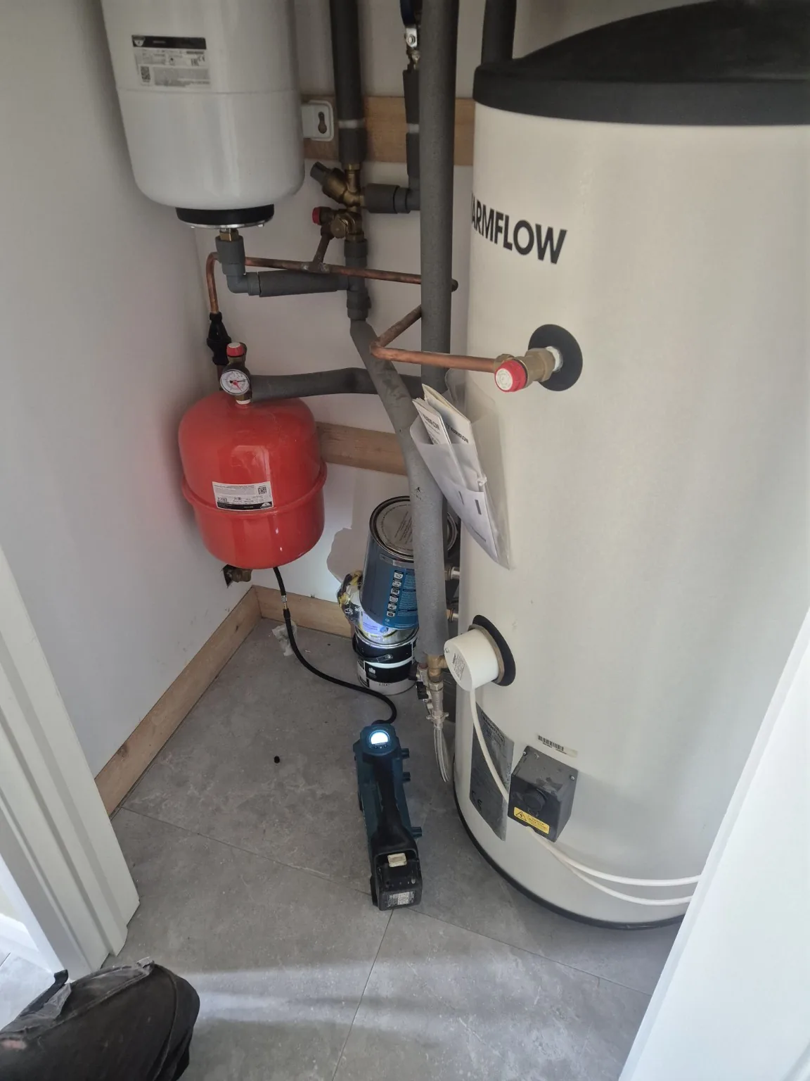 Hot-water plant installation by Farrell Plumbing
